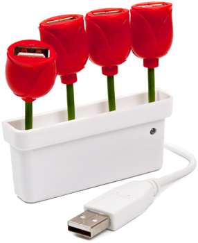 USB hub de tulipanes